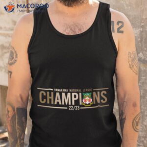 wrexham afc vanarama national league 2022 23 champions shirt tank top