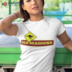 yellow logo rugby queensland maroons shirt tshirt 1