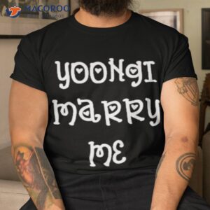 yoongi marry me shirt tshirt