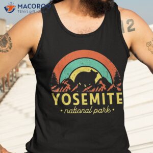 yosemite national park retro sunset vintage shirt tank top 3