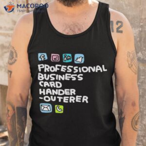 zoebreadtok professional business card hander outerer shirt tank top