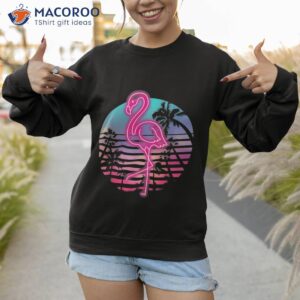 zoo animal tropic summer sunrise gift flamingo shirt sweatshirt