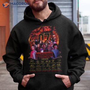 07 years of stranger things 2016 2023 thank you for the memories signatures shirt hoodie