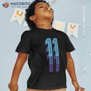 11 lucky number 11th year birthday age sports team shirt tshirt