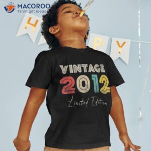 11 Year Old Gift Vintage 2012 Made In 11th Birthday Shirt