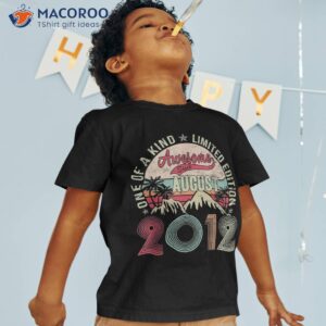 11 years old gifts vintage august 2012 11th birthday shirt tshirt