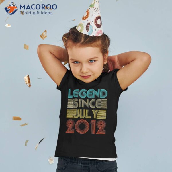 11 Years Old – Legend Since July 2012 11th Birthday Shirt