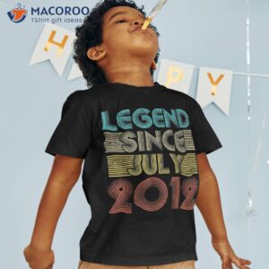 11 years old legend since july 2012 11th birthday shirt tshirt