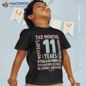 11th birthday 11 years old vintage retro yr shirt tshirt