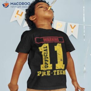 11th Birthday 11 Years Warning Official Pre-teen, Vintage_2 Shirt