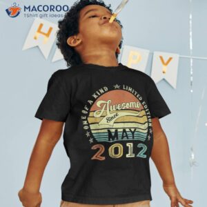 11th birthday gift awesome since may 2012 11 year old shirt tshirt