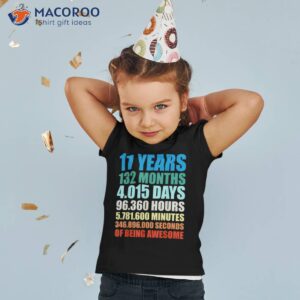 11th birthday gift boy 11 years being awesome shirt tshirt 2