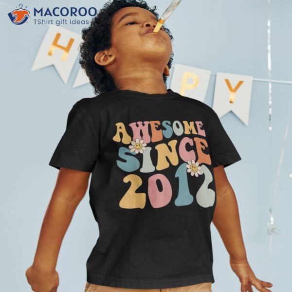 11th Birthday Gifts Awesome Since 2012 11 Years Old Boy Girl Shirt