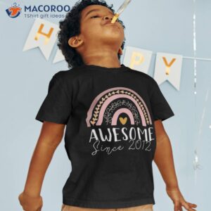 11th Birthday Rainbow Awesome 2012 11 Year Old Gift Kid Girl Shirt