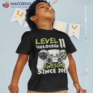 11yr Bday Son Boy Funny Gamer 11th 11 Year Old Birthday Shirt