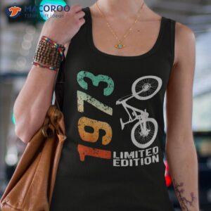 1973 50th birthday cyclist wheel bicycle bike shirt tank top 4