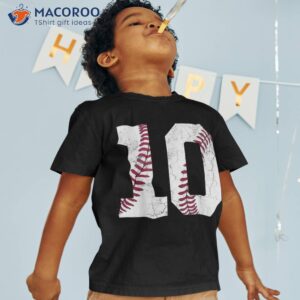 2013 10th Birthday Baseball Boys Kids Ten 10 Tenth Gift Shirt