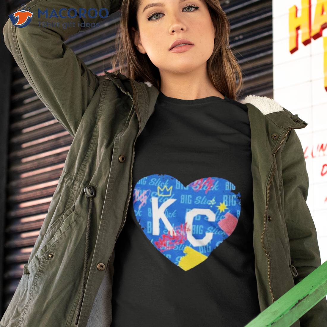 Charlie Hustle shop 2023 big slick kc heart shirt, hoodie, sweater