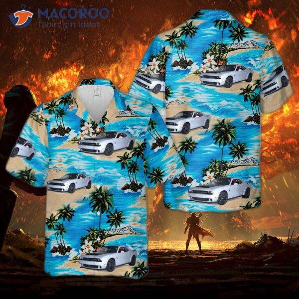 2023 Dodge Challenger Srt Demon Hawaiian Shirt (size: 170)