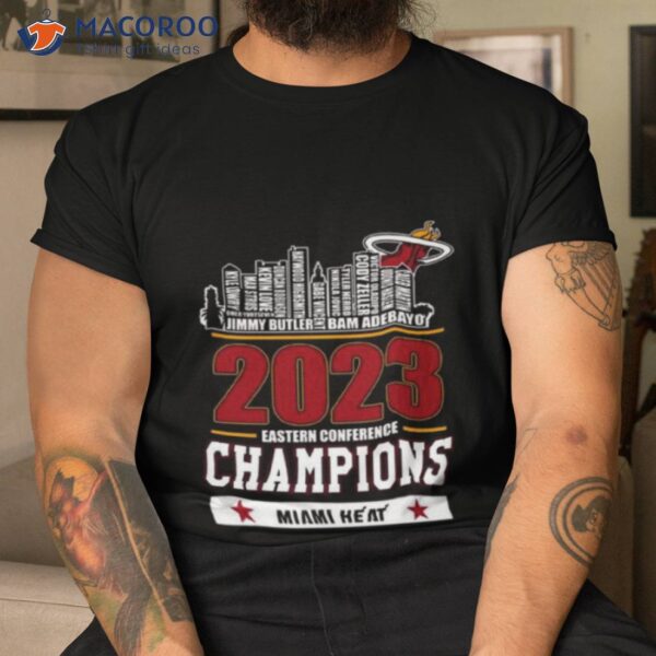 2023 Miami Heat Skyline Nba Eastern Conference Champions Shirt