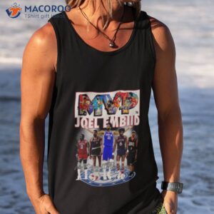 2023 mvp joel embiid signatures shirt tank top