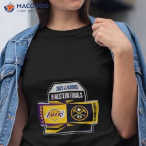 2023 Nba Western Conference 2 Team Los Angles Lakers Vs Denver Nuggets Shirt