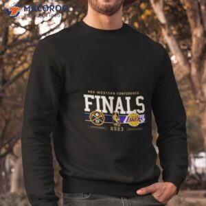 2023 nba western conference nuggets vs lakers dueling shirt sweatshirt