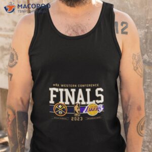 2023 nba western conference nuggets vs lakers dueling shirt tank top