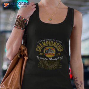 2023 ncaa division iii softball championship the road to marshall tx shirt tank top 4