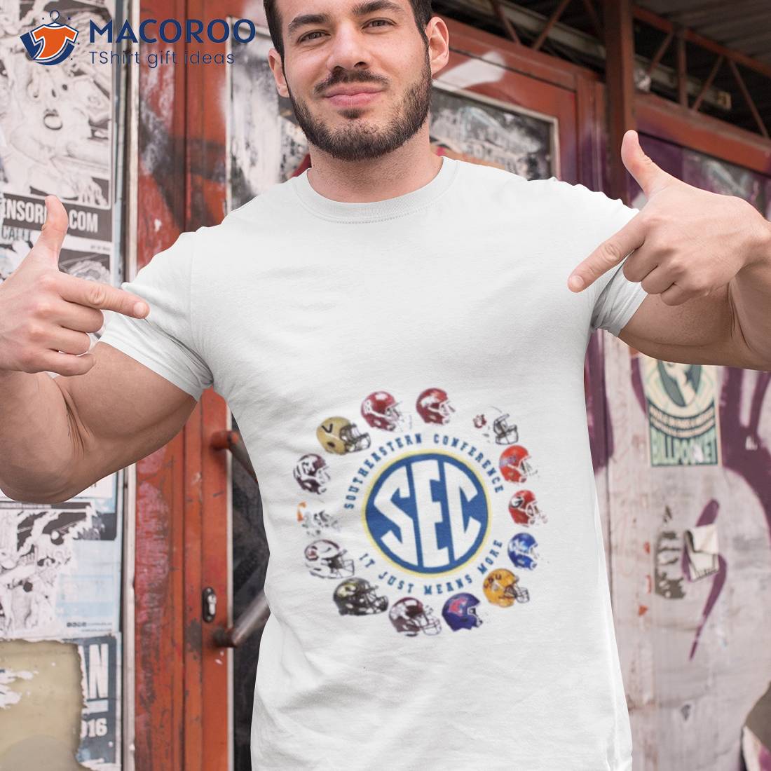 2023 Sec Southeastern Conference It Just Means More 14 Teams Helmeshirt 2023 Sec Southeastern Conference It Just Means More 14 Teams Helmeshirt