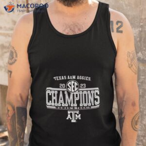 2023 sec womens tennis regular season champions texas am aggies shirt tank top