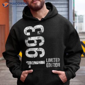 30th birthday 30 years man woman retro vintage 1993 gift shirt hoodie