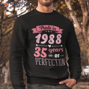 35 birthday decorations female 35th bday 1988 shirt sweatshirt