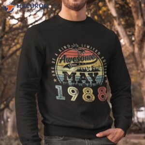 35 year old awesome since may 1988 35th birthday shirt sweatshirt