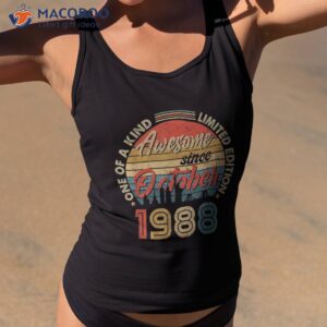 35 year old gifts awesome since october 1988 35th birthday shirt tank top 2
