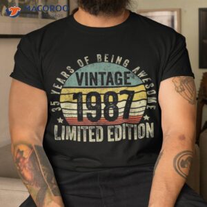 35 Year Old Awesome Since July 1988 35th Birthday Shirt