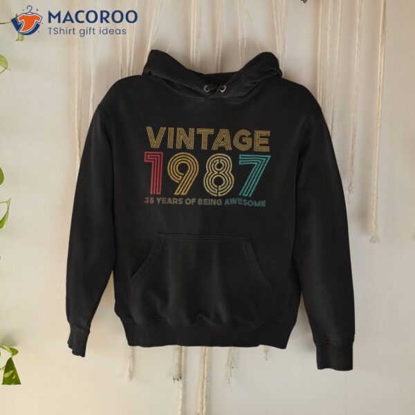 35 Year Old Vintage 1987 Limited Edition 35th Birthday Shirt