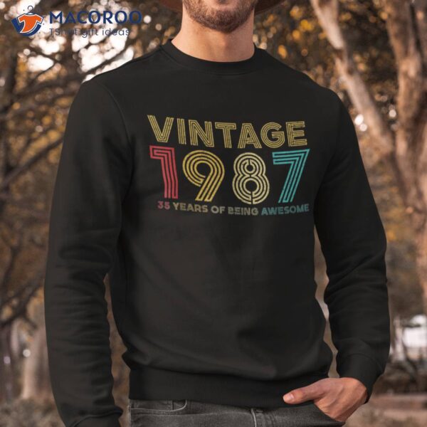 35 Year Old Vintage 1987 Limited Edition 35th Birthday Shirt