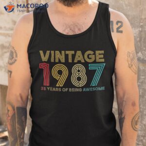 35 year old vintage 1987 limited edition 35th birthday shirt tank top