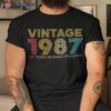 35 Year Old Vintage 1987 Limited Edition 35th Birthday Shirt