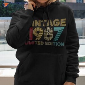 35 years old vintage 1987 limited edition 35th birthday shirt hoodie 2