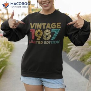 35 years old vintage 1987 limited edition 35th birthday shirt sweatshirt 1