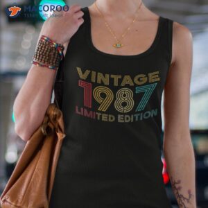 35 years old vintage 1987 limited edition 35th birthday shirt tank top 4