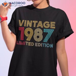 35 years old vintage 1987 limited edition 35th birthday shirt tshirt 1