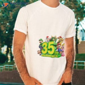 35th anniversary of super mario bros shirt tshirt