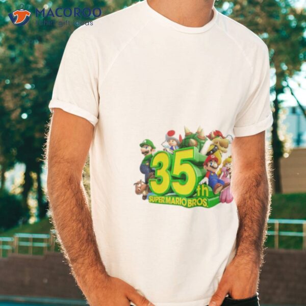 35th Anniversary Of Super Mario Bros Shirt