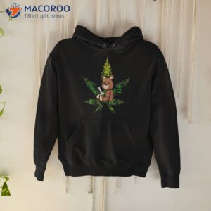 420 cannabis bear bong stoner weed shirt hoodie