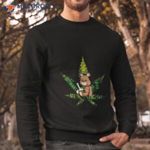 420 cannabis bear bong stoner weed shirt sweatshirt