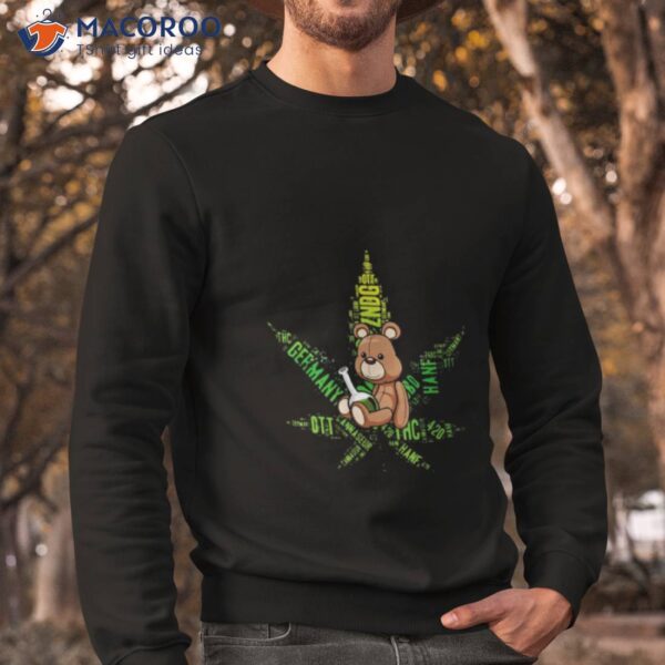 420 Cannabis Bear Bong Stoner Weed Shirt