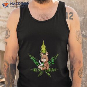 420 cannabis bear bong stoner weed shirt tank top